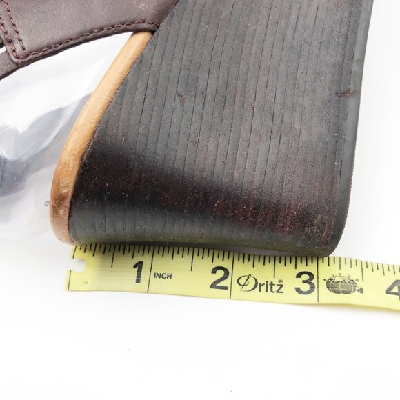 UGG Farrah Y2K Platform Wedge Brown Strappy Sandals Womens 6 - Picture 10 of 11